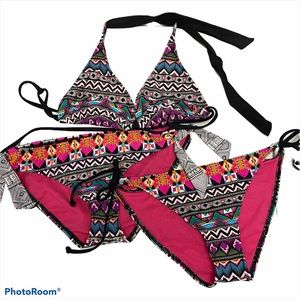 Hurley Aztec Print 3-Piece Bikini Set